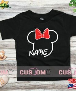 Personalised Matching Family Disney Tshirts Custom Name Mickey Minnie Kids Shirt Hoodie Classic