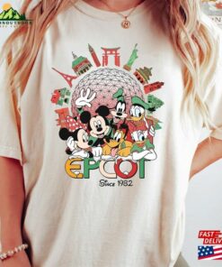 Personalized Christmas Disney Epcot World Tour Shirt Traveler Center Xmas T-Shirt Sweatshirt