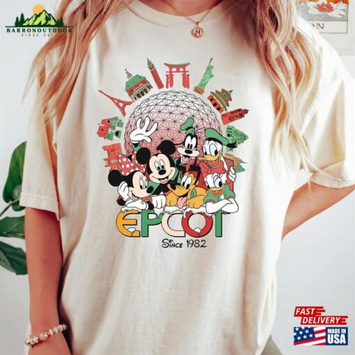 Personalized Christmas Disney Epcot World Tour Shirt Traveler Center Xmas T-Shirt Sweatshirt