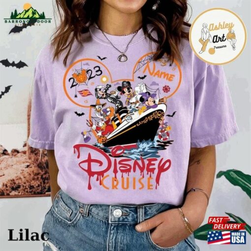 Personalized Disney Cruise Halloween On The High Seas 2023 Shirt Mickey And Friends Classic T-Shirt