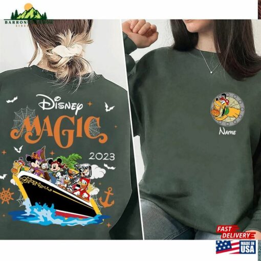 Personalized Disney Cruise Halloween On The High Seas 2023 Shirt Mickey And Friends Pirates T-Shirt Classic