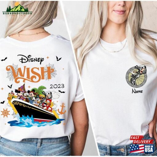 Personalized Disney Cruise Halloween On The High Seas 2023 Shirt Mickey And Friends Pirates T-Shirt Classic