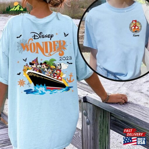 Personalized Disney Cruise Halloween On The High Seas 2023 Shirt Mickey And Friends Pirates T-Shirt Classic