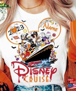 Personalized Disney Cruise Halloween On The High Seas 2023 Shirt Mickey And Friends T-Shirt Unisex