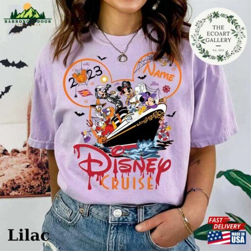 Personalized Disney Cruise Halloween On The High Seas 2023 Shirt Mickey And Friends T-Shirt Unisex