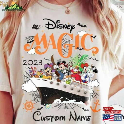 Personalized Disney Cruise Halloween On The High Seas 2023 Shirt Mickey Minnie Shirts T-Shirt Sweatshirt