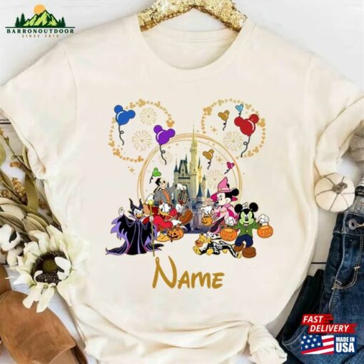 Personalized Disney Family Trip 2023 Shirt Halloween Couple Hoodie Sweatshirt