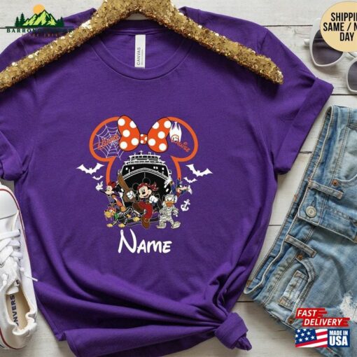 Personalized Disney Halloween 2023 Shirt Custom Cruise Mickey Unisex T-Shirt