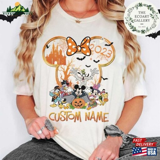 Personalized Disney Halloween 2023 Shirt Mickey And Friends Family Matching T-Shirt Hoodie