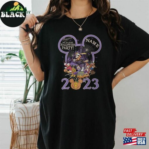 Personalized Disney Halloween Mickey Friends Shirt Not So Scary Party Hoodie Classic