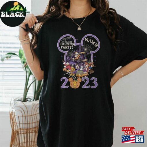 Personalized Disney Halloween Mickey Friends Shirt Not So Scary Party Sweatshirt T-Shirt