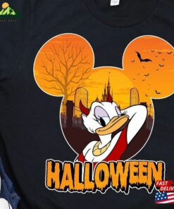 Personalized Disney Halloween Shirt 2023 Daisy Duck Costume Spooky Dracula Sweatshirt Unisex
