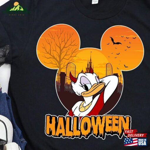 Personalized Disney Halloween Shirt 2023 Daisy Duck Costume Spooky Dracula Sweatshirt Unisex