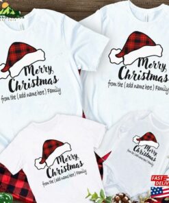 Personalized Family Christmas 2023 Shirts Custom Name Shirt Vacation Sweatshirt Classic