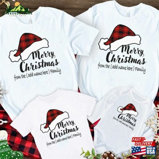 Personalized Family Christmas 2023 Shirts Custom Name Shirt Vacation Sweatshirt Classic