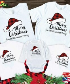Personalized Family Christmas 2023 Shirts Custom Name Shirt Vacation Sweatshirt Classic