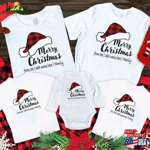 Personalized Family Christmas 2023 Shirts Custom Name Shirt Vacation Sweatshirt Classic