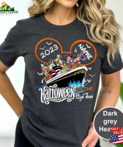 Personalized Halloween Cruise Shirt On The High Seas 2023 Family Disney Unisex Sweatshirt