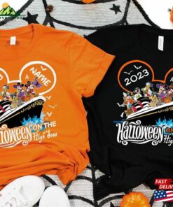 Personalized Halloween Cruise Shirt On The High Seas 2023 Family Disney Unisex Sweatshirt
