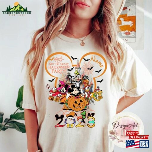 Personalized Halloween Mickey Friends Shirt Not So Scary Party Shirts Sweatshirt T-Shirt