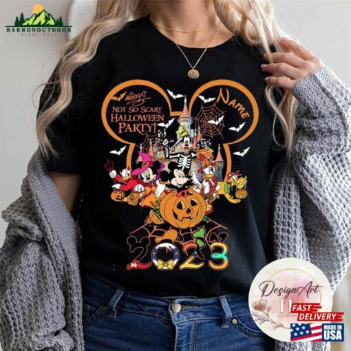 Personalized Halloween Mickey Friends Shirt Not So Scary Party Shirts Sweatshirt T-Shirt