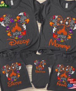 Personalized Halloween Mickey Minnie Shirt Not So Scary Family Shirts Disney Unisex Sweatshirt