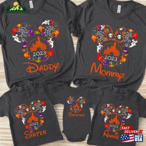 Personalized Halloween Mickey Minnie Shirt Not So Scary Family Shirts Disney Unisex Sweatshirt