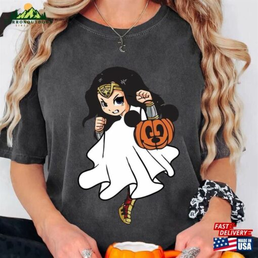 Personalized Marvel Ghost Halloween T-Shirt Retro Pumpkin Tee Mickey Unisex Hoodie