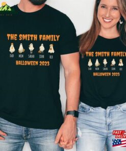 Personalized Matching Family Halloween Shirt Custom 2023 Shirts Ghost T Shirt Hoodie 3
