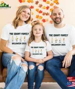 Personalized Matching Family Halloween Shirt Custom 2023 Shirts Ghost T Shirt Hoodie 4