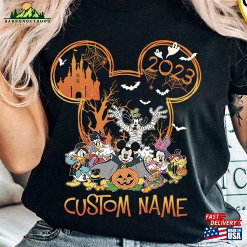 Personalized Mickey And Friends Disney Halloween 2023 Shirt Castle Family T-Shirt Classic