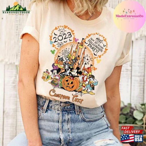 Personalized Mickey And Friends Disney Halloween Castle Shirt’s Not So Scary Party 2023 Sweatshirt T-Shirt