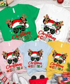 Personalized Mickey Christmas Crew Shirt Minnie 2023 Family Couple Matching Shirts Classic Unisex