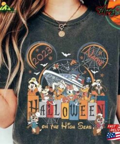 Personalized Mickey Ear Halloween Cruise Shirt On High Seas Shirts Disney Family T-Shirt Sweatshirt