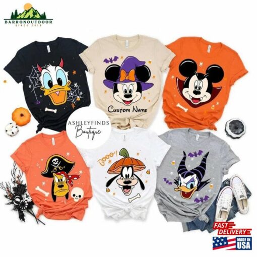 Personalized Mickey Friends Disney Halloween Shirt Unisex Hoodie