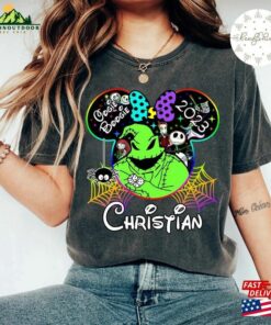 Personalized Mickey Minnie Ears Disney Halloween Oogie Boogie Bash 2023 Shirt The Nightmare Before Christmas Family Hoodie Classic