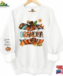 Personalized Thanksgiving Grandma Sweatshirt Custom Nana Mimi Mamaw And Grandkids Names Classic