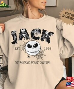 Personalized The Nightmare Before Christmas Jack Skellington Characters Shirt Custom Disney Tee Hoodie Sweatshirt Classic