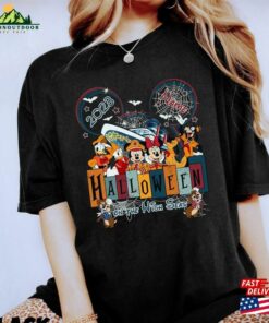 Personalized Vintage Disney Cruise Halloween On The High Seas 2023 Shirt Family Matching T-Shirt Unisex