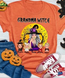 Personalized Witch Grandma Grandkids Halloween Shirt Sweatshirt I’m Magical Classic Hoodie