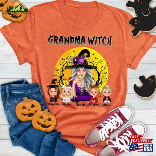 Personalized Witch Grandma Grandkids Halloween Shirt Sweatshirt I’m Magical Classic Hoodie