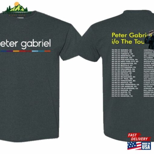 Peter Gabriel I O The Tour T-Shirt Concert Shirt Us Sweatshirt Classic