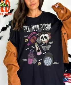 Pick Your Poison Shirt Retro Dis Villains Halloween Disneyland Classic Unisex Pick Your Poison Shirt Retro Dis Villains Halloween Disneyland Classic Unisex