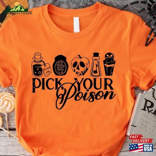 Pick Your Poison Shirt Villain Halloween T-Shirt For Women Classic Sweatshirt