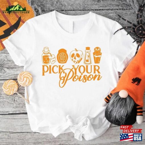 Pick Your Poison Shirt Villain Halloween T-Shirt For Women Classic Sweatshirt