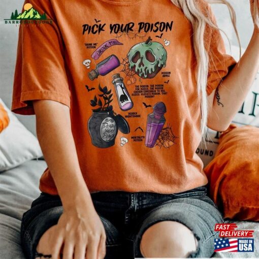 Pick Your Poison Tshirt Disney Family Villain Shirt Halloween Sweatshirt Classic T-Shirt