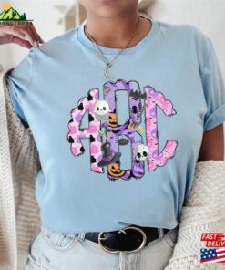 Pink Pastel Halloween Monogram Tee Trick Or Treat T-Shirt Sweatshirt Doodle Alpha Shirt Unisex Hoodie 3 Pink Pastel Halloween Monogram Tee Trick Or Treat T Shirt Sweatshirt Doodle Alpha Shirt Unisex Hoodie 4