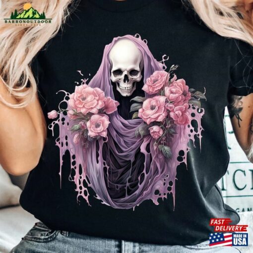 Pink Skeleton Halloween Shirt T-Shirt Classic