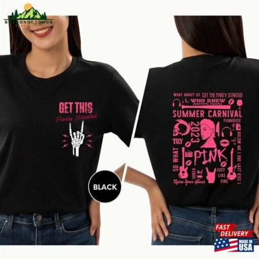 Pink Tour Get This Party Started Shirt Singer Summer Carnival 2023 Lovers T-Shirt Unisex