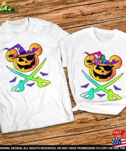 Pirate Mickey Not So Scary Halloween Party Couple Shirts Disney Matching 2023 And Minnie Pumpkin Classic Unisex